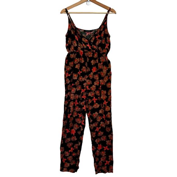 MINKPINK Floral Print Sleeveless Jumpsuit Medium - Picture 1 of 6
